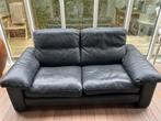 Duvivier zwart lederen tweezit, Enlèvement, Utilisé, Deux personnes, Banc droit