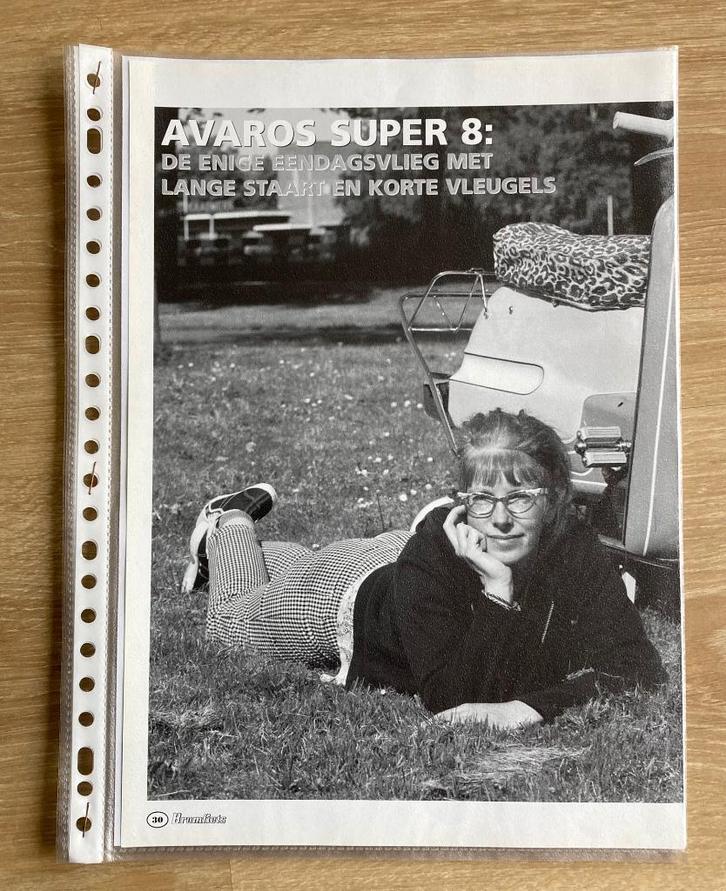 Map met documentatie Avaros Super 8  bromfietsen / Brommer, Fietsen en Brommers, Handleidingen en Instructieboekjes, Zo goed als nieuw