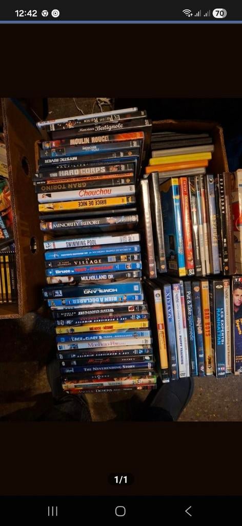 +-30 caisses de DVD, Cd's en Dvd's, Dvd's | Overige Dvd's