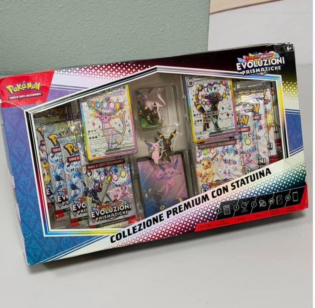 Collection premium Pokémon Prismatic Evolutions en italien !, Enlèvement ou Envoi, Neuf, Foil