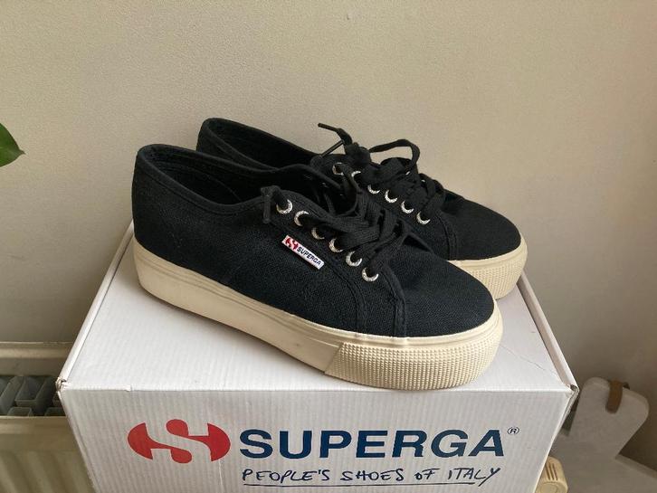 Superga 2790 Flatform Linea Up Down maat 40 zwart, Kleding | Dames, Schoenen, Nieuw, Sneakers, Zwart, Ophalen