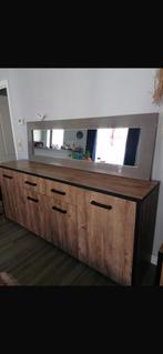 Buffet enfilade moderne avec miroir, Maison & Meubles, Enlèvement ou Envoi