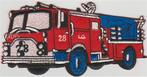 Brandweerauto stoffen opstrijk patch embleem #2, Envoi, Neuf
