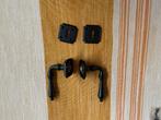 2 zwarte deurklinken (deurbeslag), Ophalen, Nieuw, Koper of Messing, Klink of Kruk
