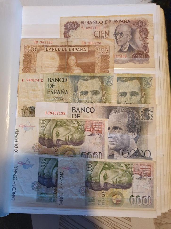 8 biljetten van Spanje verschillende jaartallen, Postzegels en Munten, Bankbiljetten | Europa | Niet-Eurobiljetten, Setje, Overige landen