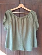Groen shirt maat 46, Maat 46/48 (XL) of groter, Ophalen of Verzenden, Korte mouw, Gedragen