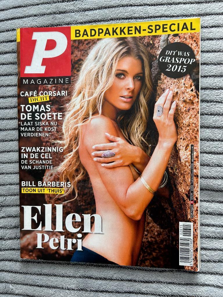 P-Magazine nr 26/2015 - ex miss België Ellen Petri, Ophalen of Verzenden, 1980 tot heden, Tijdschrift