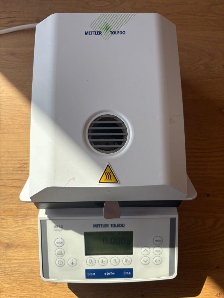 Vochtanalysator METTLER TOLEDO (HB43 halogen), Ophalen, Zo goed als nieuw