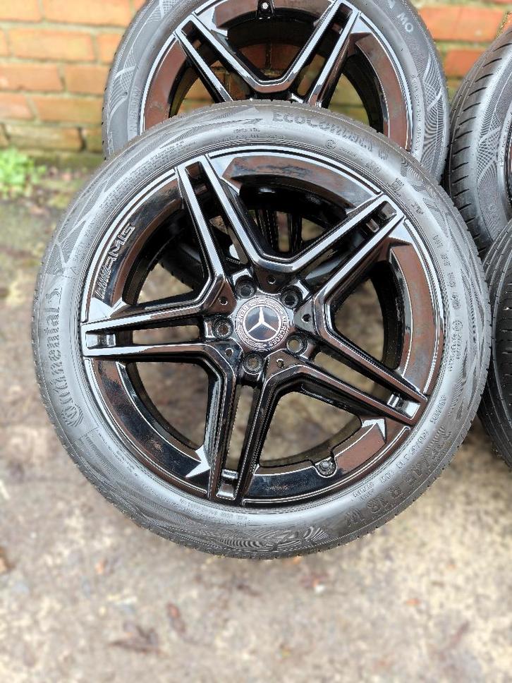 Originele Mercedes AMG pakket velgen - zwarte, Auto-onderdelen, Banden en Velgen, Banden en Velgen, Zomerbanden, 18 inch, 225 mm