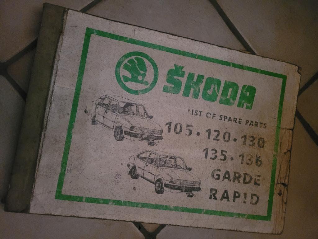 Catalogue Pièces Original Skoda 105-130 & Garde / Rapid, Enlèvement, Utilisé