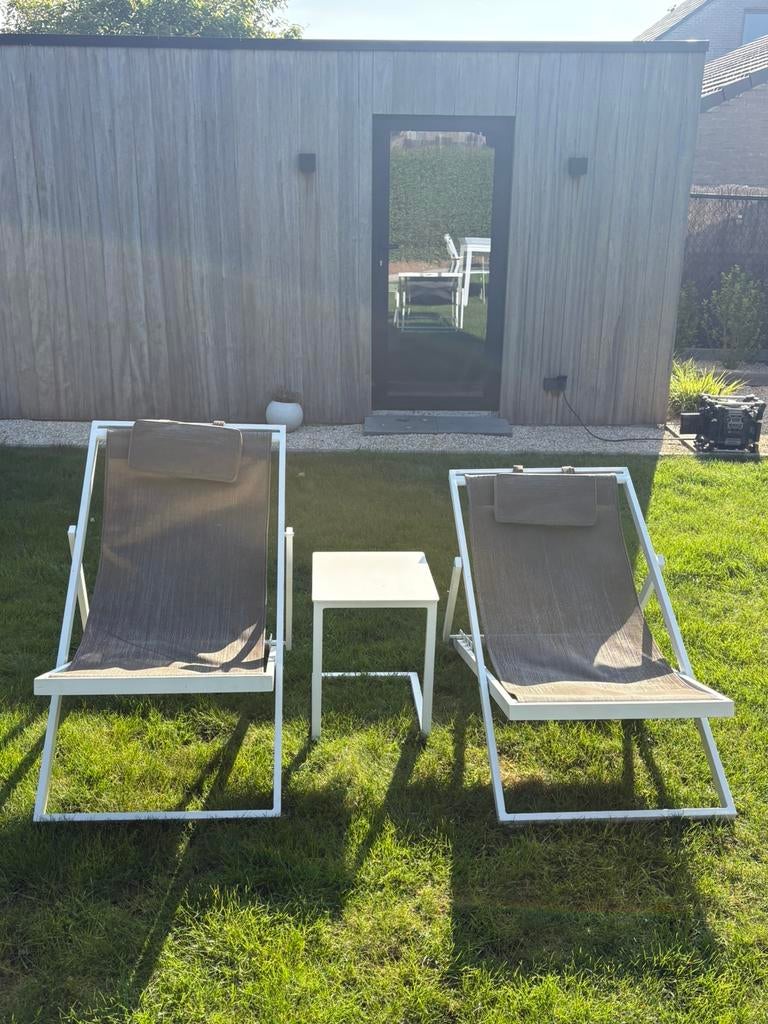 Tuinset Bristol, Ophalen, Zo goed als nieuw, Bijzettafel, Tuinset