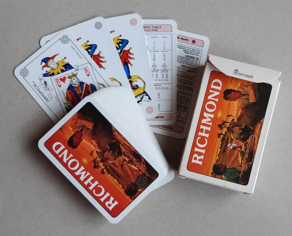 SPEELKAARTEN SIGARETTEN RICHMOND (2) RECLAME TABAK TABAC., Verzamelen, Ophalen of Verzenden, Speelkaart(en)