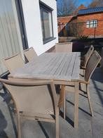Tuintafel met tuinstoelen, Enlèvement, Utilisé, Rectangulaire, Aluminium