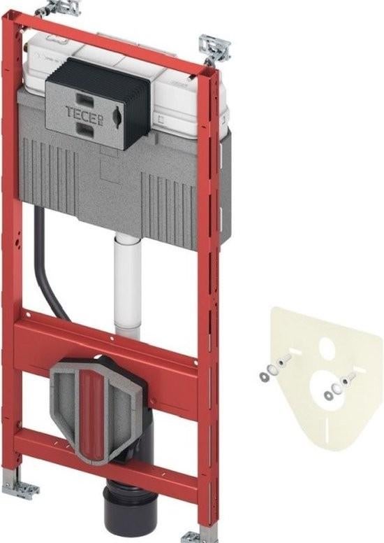 TECEprofil Inbouwreservoir 1120mm + Witte Bedieningsplaat –, Inox, Duitsland, Tece, Nieuw