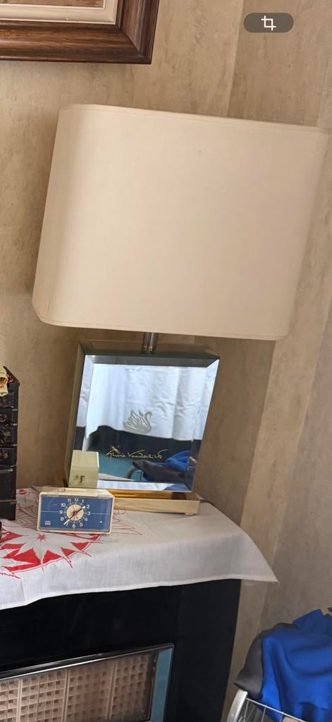 LAMPE DESIGN GLORIA VANDERBILT – MIROIR – STYLE VINTAGE, Maison & Meubles, Lampes | Abat-jour, Enlèvement, Comme neuf