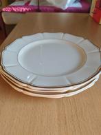 Antieke borden Bosch met vergulde rand, Ophalen of Verzenden