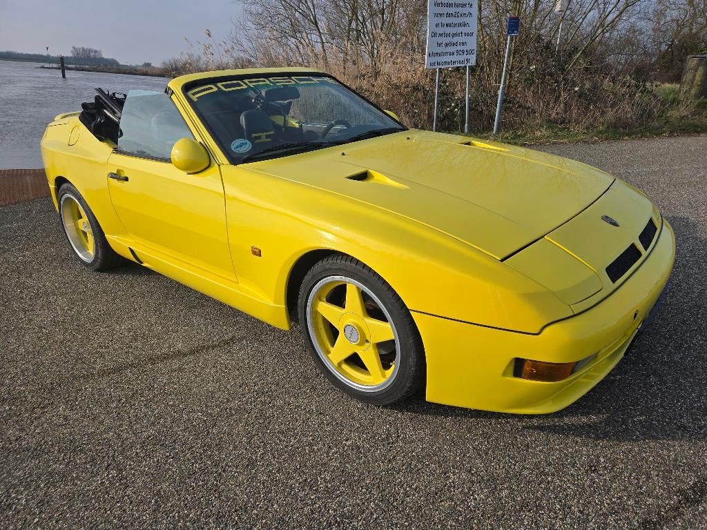 Porsche 944 Cabrio Bieber Breitbau tuning 250CV, Autos, Porsche, Cuir, USB, Cabriolet, Boîte manuelle