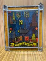 Vitrail Flanders 44/37 cm, Antiquités & Art, Enlèvement ou Envoi