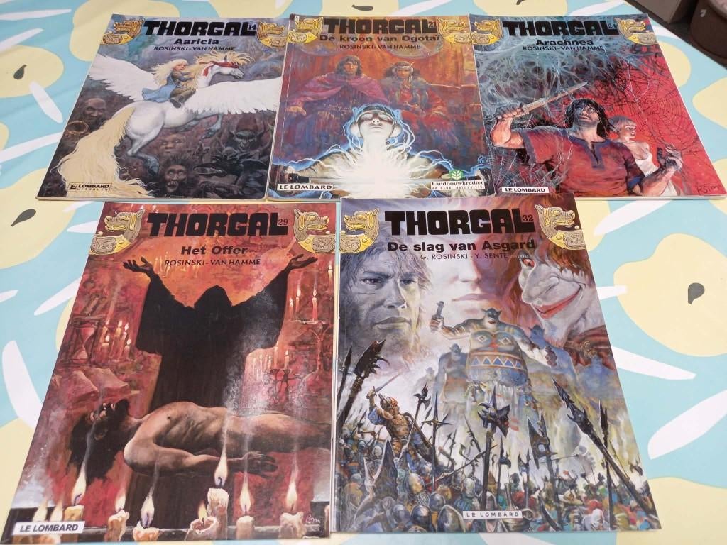 Thorgal strips (10x), Boeken, Stripverhalen, Gelezen, Meerdere stripboeken, Ophalen of Verzenden