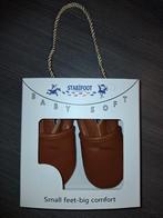 Stabifoot baby slofjes soft cognac nieuw: 0-3 jaar, Neuf, Garçon ou Fille, Stabifoot, Enlèvement