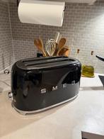Smeg broodrooster zwar lang, Ophalen, Zo goed als nieuw, Uitneembare kruimellade