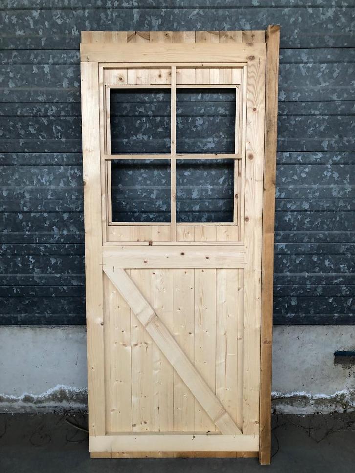 Te koop massief houten grenen deuren, Bricolage & Construction, Bois & Planches, Neuf, Autres types, Pin, Moins de 200 cm, 25 à 50 mm