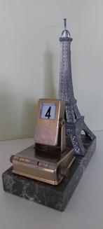 Calendrier perpétuel souvenir Paris Tour Eiffel en marbre, Enlèvement ou Envoi, Utilisé