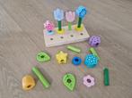 Houten bloemen puzzel stapelaar, Kinderen en Baby's, Ophalen, Gebruikt