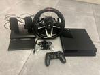 Ps4 met stuur, Games en Spelcomputers, Ophalen, Gebruikt, Met 2 controllers, 1 TB