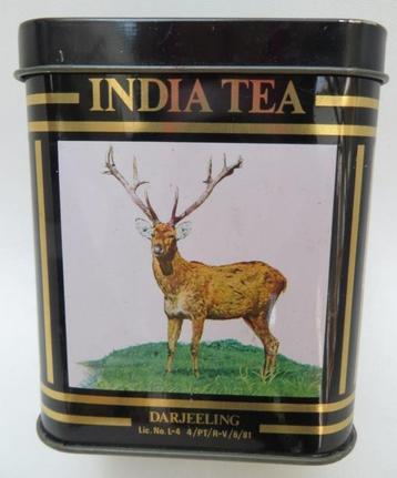 India tea Wild Life boîte vide Darjeeling 250 g, Enlèvement ou Envoi, Utilisé, Thé, Autres marques