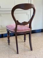 2 stoelen eik, fluweel, Maison & Meubles, Chaises, Bois, Enlèvement, Utilisé, Autres couleurs