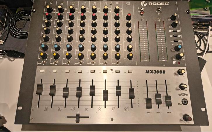 Rodec MX3000 8-Kanaalsmixer, Muziek en Instrumenten, Mengpanelen, Ophalen