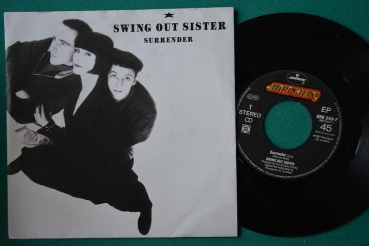 Swing Out Sister – Surrender - vinyl singel (1), Cd's en Dvd's, Vinyl Singles, Gebruikt, Single, Pop, 7 inch, Ophalen of Verzenden