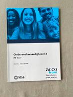 Onderzoeksvaardigheden I MS Excel - MBC09b UCLL, Boeken, Studieboeken en Cursussen, Ophalen of Verzenden, Nieuw, Hogeschool, Acco
