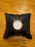 Montre Festina réf. 0360 – Quartz – Boîtier doré - 1990, Montre-bracelet, Autres marques, Enlèvement ou Envoi, Cuir