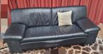 2 canapés en cuir noir 210 cm, Huis en Inrichting, Zetels | Zetels, Ophalen, Gebruikt, Leer