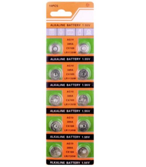 Pile bouton alcaline AG10 / LR1130W / CX189 1,55 volts, TV, Hi-fi & Vidéo, Batteries, Neuf, Enlèvement ou Envoi