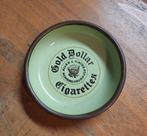 Cendrier, dessous de verre émaillé Gold Dollar Cigarettes, Enlèvement ou Envoi, Utilisé, Ustensile