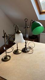 Antieke lampen Set van drie lampen waarvan één te renoveren, Gebruikt, Ancien