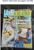 Tijdschrift " Libelle Creatief- X magazine " April 1998, Handborduren, Patroon, Gebruikt, Ophalen of Verzenden