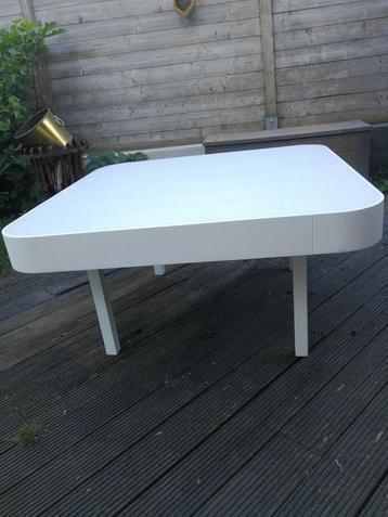 Table ajustable blanche, 100 à 150 cm, Quatre personnes, 100 à 150 cm, Enlèvement