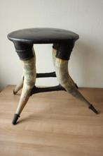 Antieke stierenhoorn stoel, Collections, Collections Animaux, Enlèvement, Utilisé, Animal de ferme