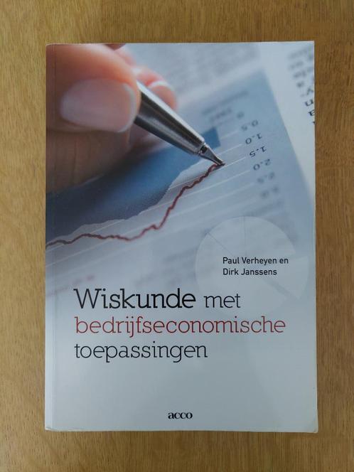 Wiskunde met bedrijfeconomische toepassingen, Livres, Livres d'étude & Cours, Enlèvement ou Envoi