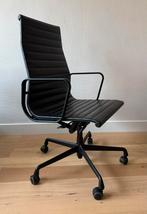 Vitra EA119 EA 119 bureaustoel leder full black 2021, Ophalen of Verzenden, Zo goed als nieuw, Zwart, Bureaustoel
