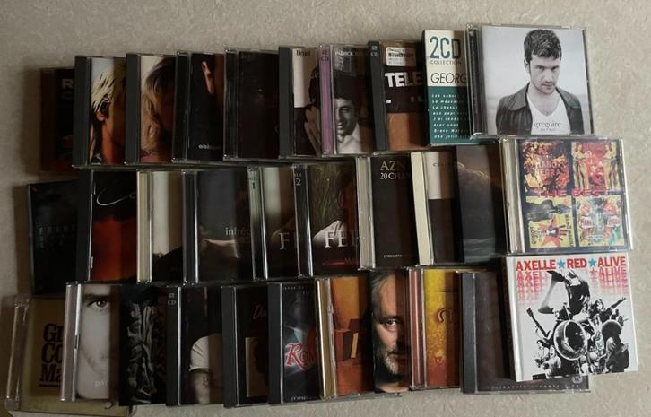 lot de 54 CD album francophone, CD & DVD, CD | Francophone, Comme neuf, Envoi
