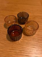 Bougeoirs en verre coloré H&M Home, Enlèvement ou Envoi, Comme neuf