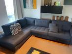 Antraciet hoeksalon, Huis en Inrichting, Ophalen, Zo goed als nieuw, Stof, Modern, hedendaags