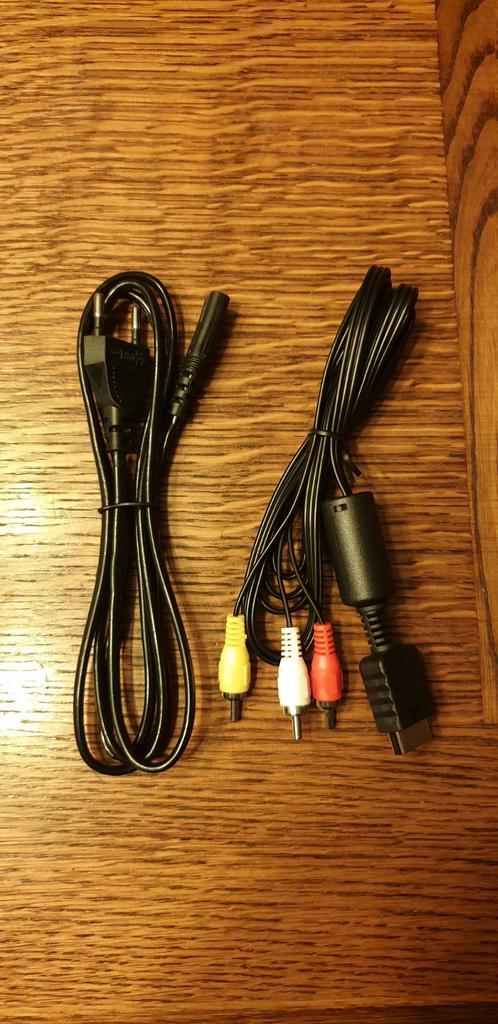 AV RCA Cable voor Playstation 1, 2 en 3 + Voeding 2-pins, Consoles de jeu & Jeux vidéo, Consoles de jeu | Sony Consoles | Accessoires