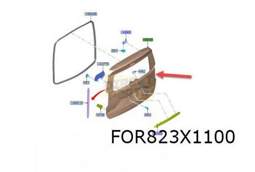 Ford Transit Courier (1/24-) achterklep Origineel! 2668155, Auto-onderdelen, Carrosserie, Achterklep, Ford, Achter, Nieuw, Verzenden