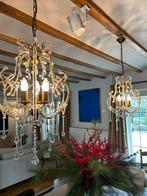 klassieke luster met sierglas, Enlèvement, Utilisé, Verre, Klassiek